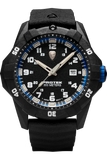 Protek PT1003 – Military Dive Watch, 300M WR, Black & Blue with Tritium Illumination, Rubber Strap
