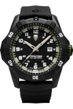 Protek PT1005 – Military Dive Watch, 300M WR, Black & Green with Tritium Illumination, Rubber Strap