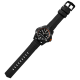 Protek PT1004 – Military Dive Watch, 300M WR, Black & Orange with Tritium Illumination, Rubber Strap
