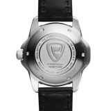 Protek PT2203 – Automatic Stainless Steel Military Dive Watch, 200M WR, Blue Dial with Tritium Illumination, Leather Strap