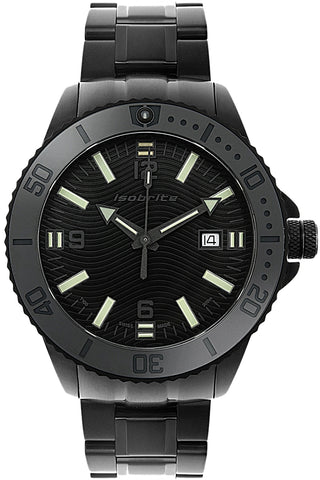 IsoBright ISO1203 Destroyer Dive Watch, All Black Watch, 300 Meter WR, T100 Tritium Illuminated
