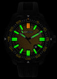 Isobrite ISO4004 Afterburner Gold Dial T100 Tritium Illuminated Watch