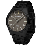 Protek PT3106BR – Black Titanium USMC Field Watch, 100M WR, Sand Dial with Tritium T100 Illumination, Black Titanium Bracelet