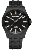 Protek PT3102BR – Black Titanium USMC Field Watch, 100M WR, Black Dial with Tritium T100 Illumination, Black Titanium Bracelet