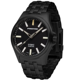 Protek PT3102BR – Black Titanium USMC Field Watch, 100M WR, Black Dial with Tritium T100 Illumination, Black Titanium Bracelet