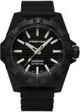 [NEW!] Protek PT4001 – Aggressor Dive Watch, 300M WR, Black Dial with Tritium Illumination, Black Rubber Strap