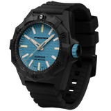 [NEW!] Protek PT4003 – Aggressor Dive Watch, 300M WR, Blue Dial with Tritium Illumination, Black Rubber Strap