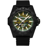 NEW! Protek PT4105SFC USMC – Aggressor Dive Watch, 300M WR, Jungle Camo Dial with Tritium Illumination, Black Rubber Strap