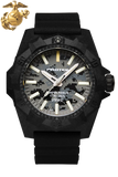 NEW! Protek PT4109SFC USMC – Aggressor Dive Watch, 300M WR, Desert Camo Dial with Tritium Illumination, Black Rubber Strap