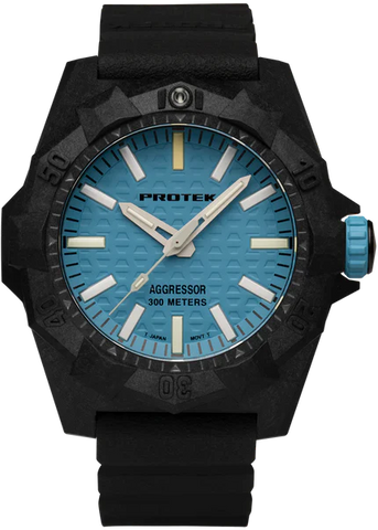 [NEW!] Protek PT4003 – Aggressor Dive Watch, 300M WR, Blue Dial with T100 Tritium Illumination