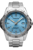 Protek PT2207BR – Automatic Stainless Steel Military Dive Watch, 200M WR, Light Blue Dial with Tritium Illumination, Stainless Steel Bracelet