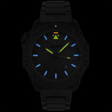 Isobrite ISO1101-PU - Tritium T100 Automatic Military Watch, Shatterproof Armourglass, 200M WR, Blackout Design with Polyurethane Band