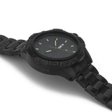 ArmourLite AL1404 - Stainless Steel Tritium Military Watch, Shatterproof Armourglass, 100M WR, Black Dial, Black Steel Bracelet