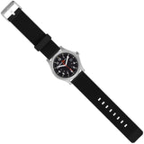 ArmourLite AL131 - Stainless Steel Tritium Field Watch, Shatterproof Armourglass, 100M WR, Black Dial, Black PU Dive Strap