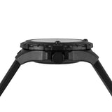 Isobrite ISO3007 - Glowing Skull Tritium T100 Military Watch, Shatterproof Armourglass, 200M WR, Black Dial, Black Band