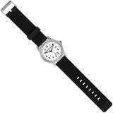 ArmourLite AL136 - RAILROAD Watch, Shatterproof Armourglass, 100M WR, Black Dial, Black PU Dive Strap