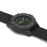 ArmourLite AL1503 - Swiss Tritium Military Watch, Shatterproof Armourglass, 100M WR, Black Dial, Black Silicone Strap