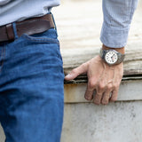 ArmourLite AL106 - RAILROAD Watch, Shatterproof Armourglass, 100M WR, Black Dial, Stainless Steel Case and Bracelet