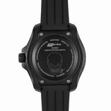 Isobrite ISO3007 - Glowing Skull Tritium T100 Military Watch, Shatterproof Armourglass, 200M WR, Black Dial, Black Band