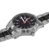 ArmourLite AL101-BLK - Stainless Steel Tritium Field Watch, Shatterproof Armourglass, 100M WR, Black Dial, Steel Bracelet