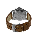 ArmourLite AL834 - Stainless Steel Tritium Chronograph, Shatterproof Armourglass, 100M WR, Blue Dial, Brown Leather Strap
