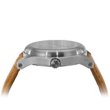 ArmourLite AL121 - Stainless Steel Tritium Field Watch, Shatterproof Armourglass, 100M WR, Black Dial, Tan Leather Strap