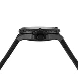 Isobrite ISO201 - Tritium T100 Military Watch, Shatterproof Armourglass, 200M WR, Black Dial, Black Silicone Band