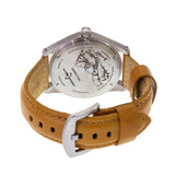 ArmourLite AL121 - Stainless Steel Tritium Field Watch, Shatterproof Armourglass, 100M WR, Black Dial, Tan Leather Strap