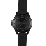 ArmourLite AL1412 - Stainless Steel Tritium Military Watch, Shatterproof Armourglass, 100M WR, Black Dial, Black Rubber Strap