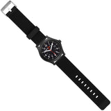 ArmourLite AL134 - Field Series Stainless Steel Tritium Watch, 100M WR, Black Dial, Black PU Dive Strap