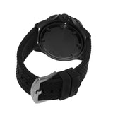 ArmourLite AL1412 - Stainless Steel Tritium Military Watch, Shatterproof Armourglass, 100M WR, Black Dial, Black Rubber Strap