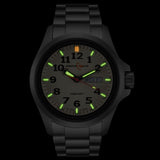 ArmourLite AL815 - Stainless Steel Tritium Military Watch, Shatterproof Armourglass, 100M WR, Creme Dial, Steel Bracelet