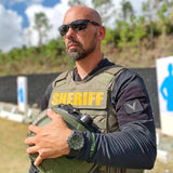 ArmourLite AL1503 - Swiss Tritium Military Watch, Shatterproof Armourglass, 100M WR, Black Dial, Black Silicone Strap