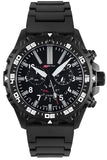 Isobrite ISO413 - Tritium T100 Military Watch, Shatterproof Armourglass, 200M WR, Black Dial, Black PU Band