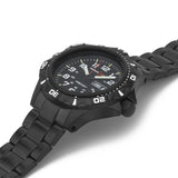 ArmourLite AL1402 - Stainless Steel Tritium Military Watch, Shatterproof Armourglass, 100M WR, Black Dial, Black Steel Bracelet