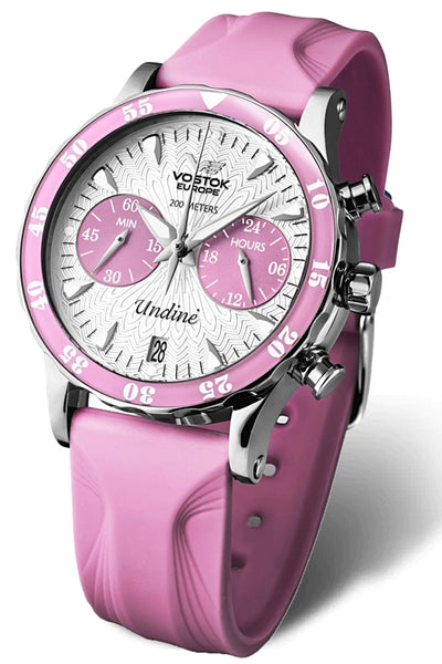 Vostok-Europe Undine Collection, Passionate Pink Chronograph, VK64