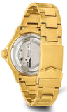 Charles-Hubert Paris Superlative Gold Tone Stainless Steel Automatic Sport Watch, White Dial, XWA2628
