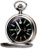 Charles-Hubert Paris T100 Tritium Pocket Watch, Hunter's Case with Closing Cover, Black Dial XWA5565