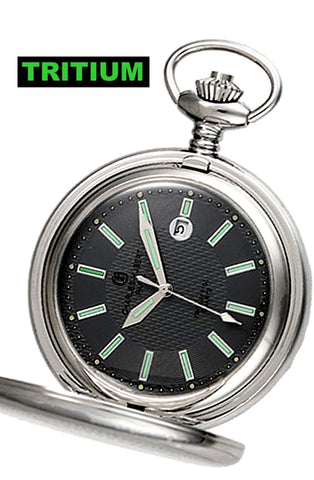 Charles-Hubert Paris T100 Tritium Pocket Watch, Hunter's Case with