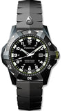 Protek Official United States Marine Corps Watch, 300 meters WR, Tritium, Green Accents, Black Rubber Strap, 1015