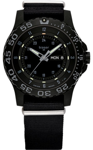 Traser P66 Shade Military Tritium Watch, Sapphire Crystal, Nylon Strap 103353
