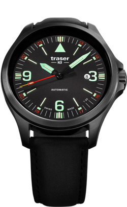 Traser P67 Officer Pro Black Swiss Automatic Watch, model 108075