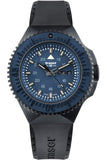 Traser P69 Black Stealth Blue H3 Tritium Watch, Blue Dial, Rubber Dive Strap, model 109857
