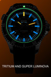 Traser P67 Diver Automatic T100 Tritium Gray with Yellow Dive Strap - 110331