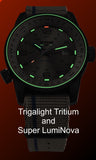 Traser P68 Pathfinder Automatic Tritium Watch, Beige Dial, Nylon Strap, 110454
