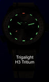 Traser P68 Pathfinder Automatic Tritium Watch, Beige Dial, Nylon Strap, 110454