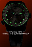 Traser P68 Pathfinder Automatic Tritium Watch, Beige Dial, Rubber Dive Strap, 110455