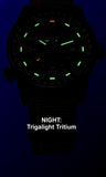 traser P68 Pathfinder Automatic Tritium Watch, Dark Green Dial, Nylon Strap 110456