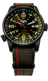 traser P68 Pathfinder Automatic Tritium Watch, Dark Green Dial, Nylon Strap 110456