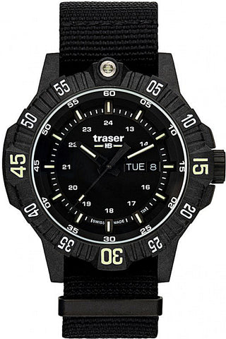 Traser P99 Q Tactical Black, Tritium Military, Nylon Strap , 110722